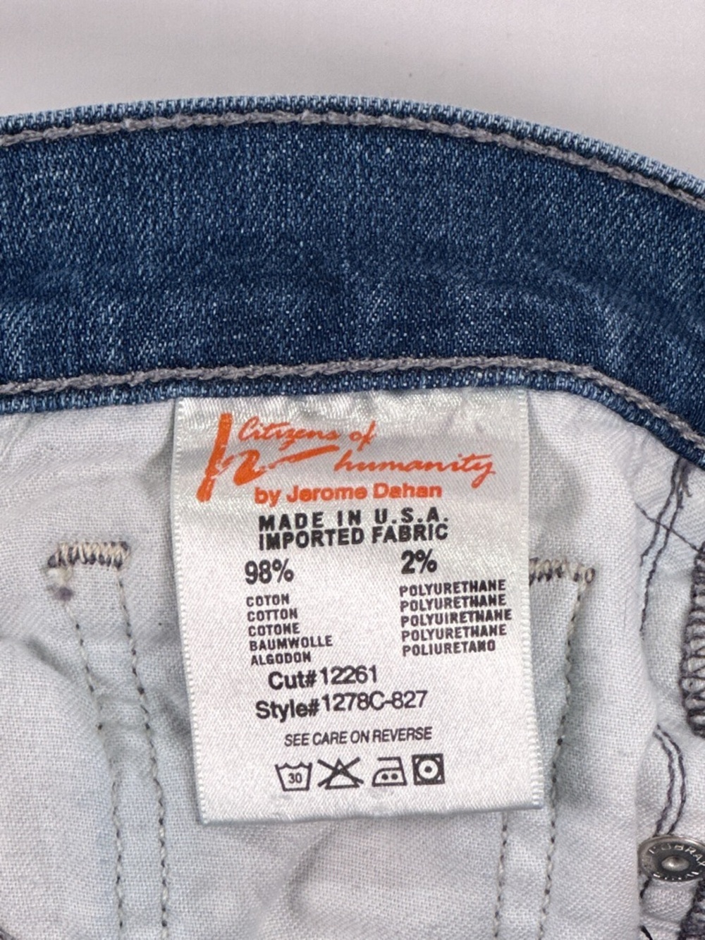 Citizens Of Humanity Ava Straight Y2K Jeans 27 - Picture 9 of 16